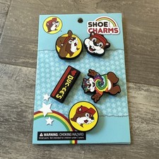 Buc-ee's Shoe Charms Set of 5 - Jibbits Bucees   NEW IN PACKAGE 