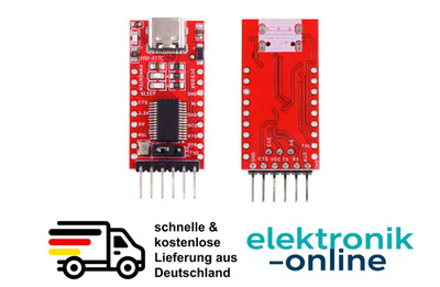 FTDI FT232RL Serial Adapter | USB zu TTL UART Konverter 3,3V/5V Programmierer