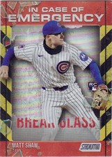 Matt Shaw - Rookie - In Case of Emergency - 2025 Stadium Club - Chicago Cubs