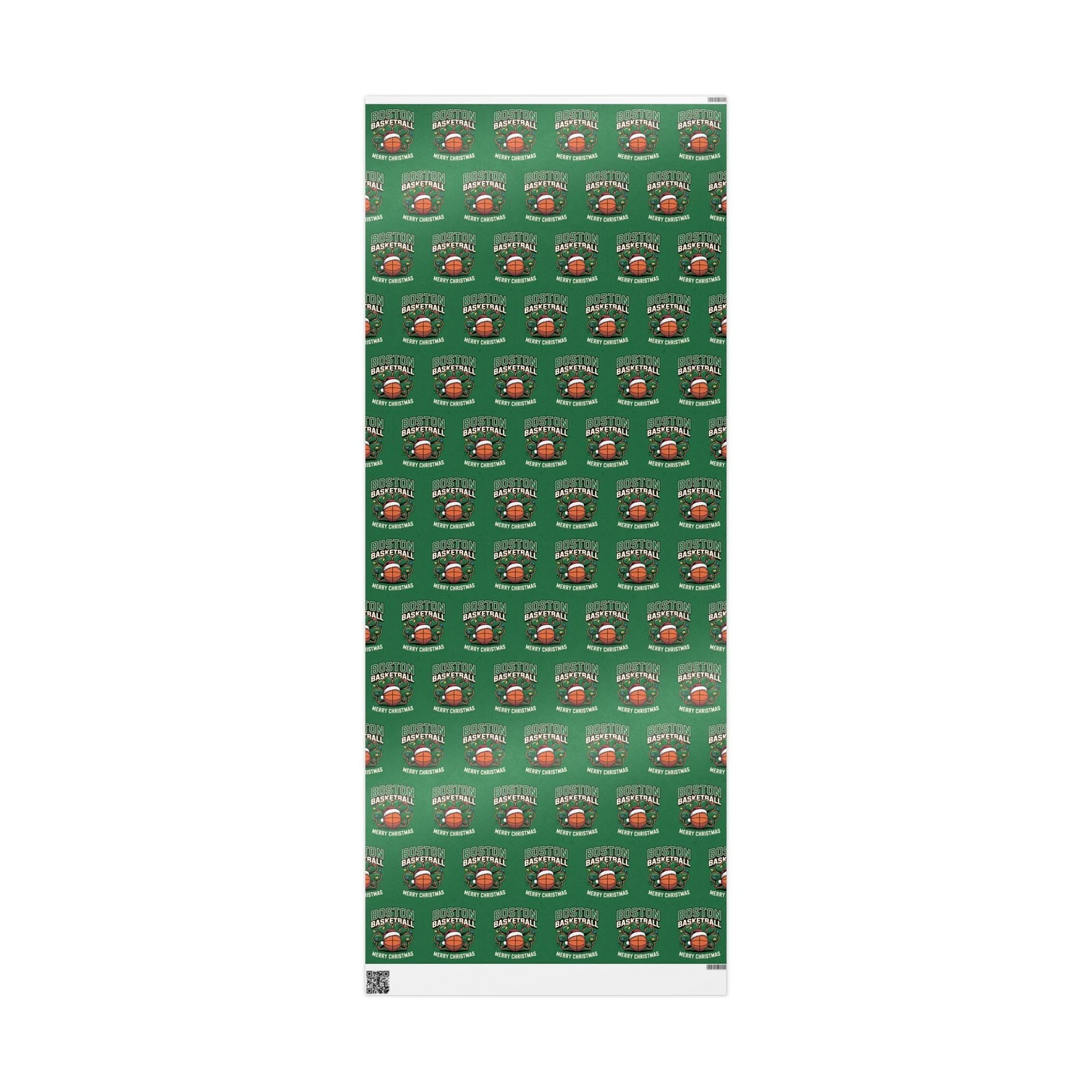 Boston Celtics Basketball Wrapping Paper Gift Sports Fan Christmas Gift Wrap