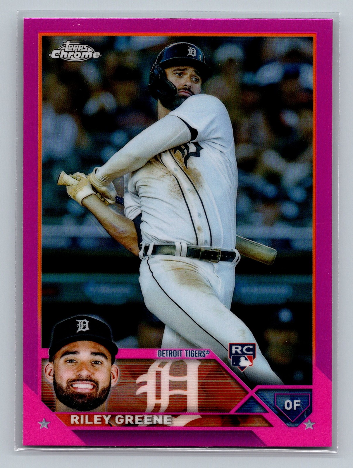 2023 Topps Chrome Riley Greene Pink Refractors #182