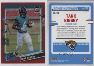 2023 Panini Donruss Optic Rated Rookie Red Prizm /99 Tank Bigsby #252 Rookie RC