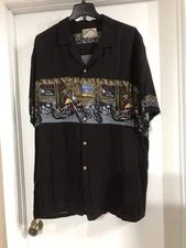 Paradise Found Honolulu Hawaii Collard Shirt Men’s Sz 3XL Excellent Condition