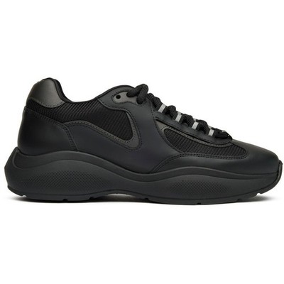 Cleens Mens Podium Running Style Sneakers Black