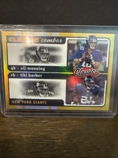 2022 Panini Classics - Classic Combos Eli Manning, Tiki Barber #CC-9 Gold /99