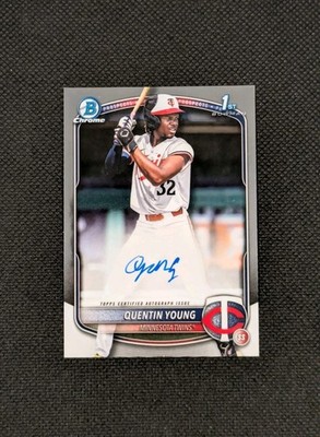 Quentin Young 2025 Bowman Draft 1st Chrome Auto CPA-QY