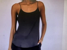 Bar III Suit Separates Black Scoop Neck Camisole Spaghetti Strap Black Lg NWT