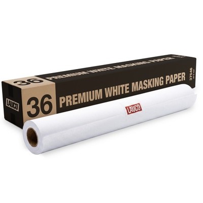 LAUCO White Masking Paper Automotive Painters Multi-Purpose 36  x 9000  (750')
