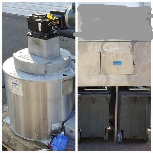 HOWE 4000-RLE 4000 LB Remote Ice Maker Flaker with ICE Storage and 2 CARTS