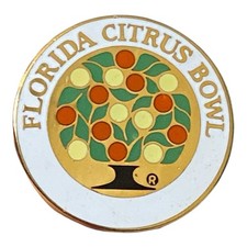 Vintage Florida Citrus Bowl Collectible Lapel Pin PinBack Souvenir 1980s 1990s
