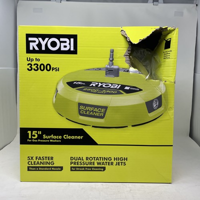 #ad Ryobi RY31SC01 15 in. 3300 PSI Surface Cleaner for Gas Pressure Washer *Read* $44.99