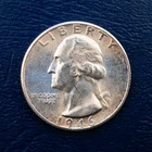 1946-S Washington Silver Quarter, Uncirculated Condition, Toned, Better Date F29