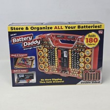 Battery Daddy Storage System Holds 180 Batteries Caddy Organizer Case and Tester