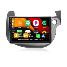  2 64G Android 15 Car Stereo for Honda Fit Jazz 2008-2013 Right Hand with W...