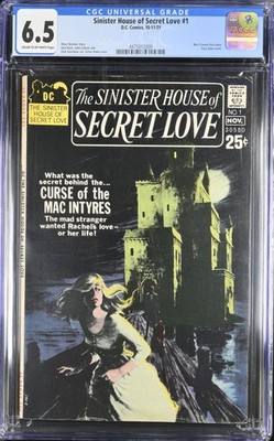 Sinister House of Secret Love #1 Grey-tone Gothic Horror 1971 WES CRAVEN CGC 6.5