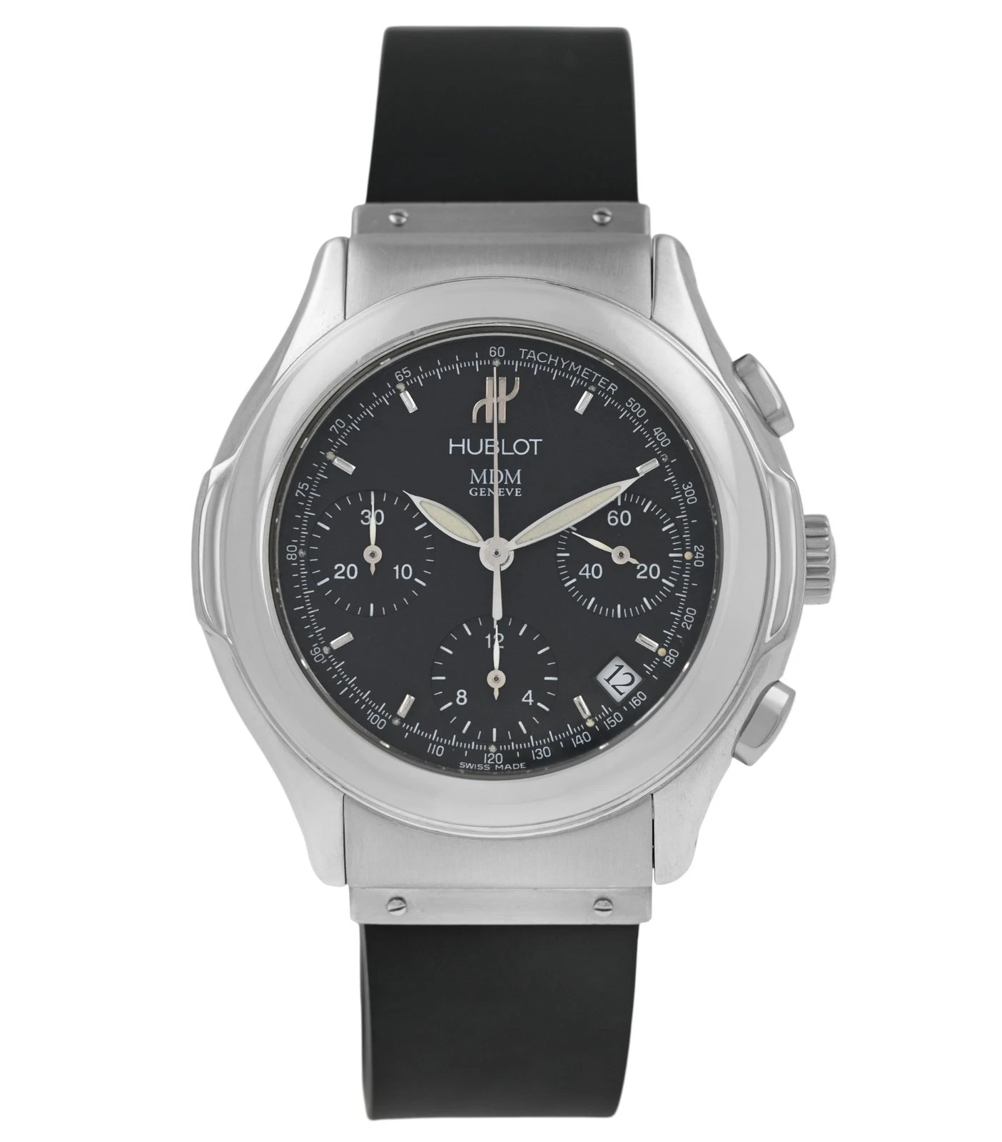 Hublot — Hublot Elegant MDM 1810.1 Chronograph Date Stainless Steel 40MM Men's Automatic