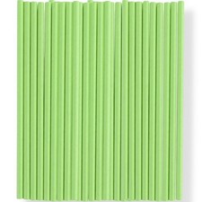 Green Paper Straws 24 Count Eco Friendly Disposable Party Drinking Straws