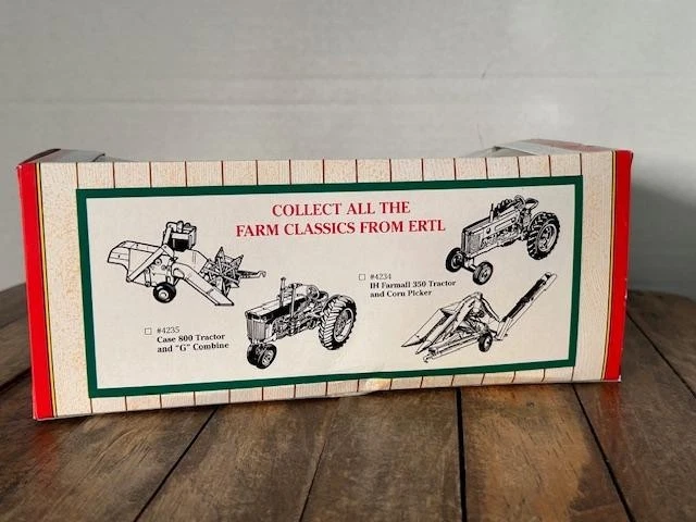 ERTL Farm Classics - IH Farmall 350 Tractor & Corn Picker Die-Cast 1/43 (NRFB) - Image 3 of 4