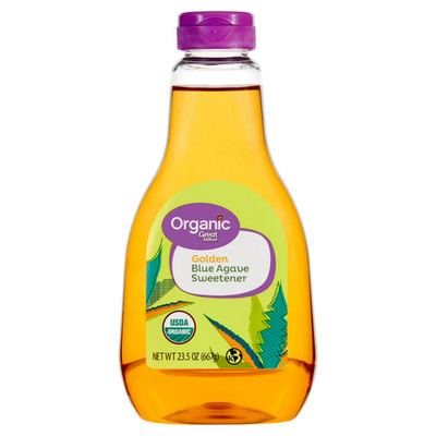 Great Value Organic, Golden Blue Agave Sweetener Sugar Substitute, 23.5 oz