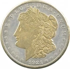 1921 Morgan Silver Dollar Colorized - Gold Plated Reverse Proof Look *0510