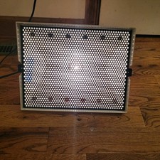 VINTAGE LITE BRITE by HASBRO w/Pegs No Sheets. Missing 2 screws. Lights works
