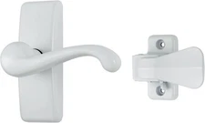 GL Lever Handle Set for Storm Doors and Screen Doors, White