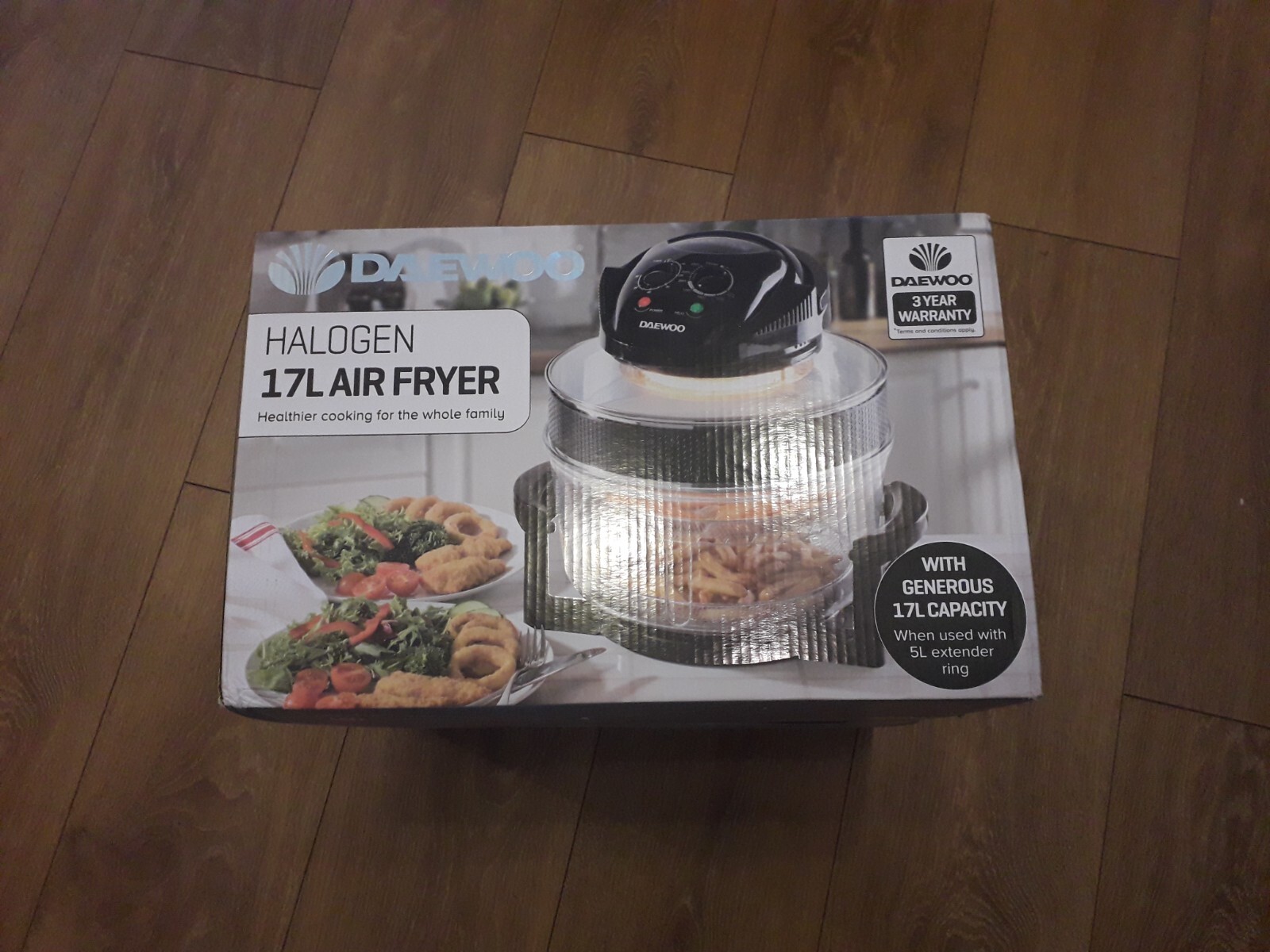 Daewoo Deluxe Halogen Air Fryer 17L Black (SDA1032) 5024996806373 eBay