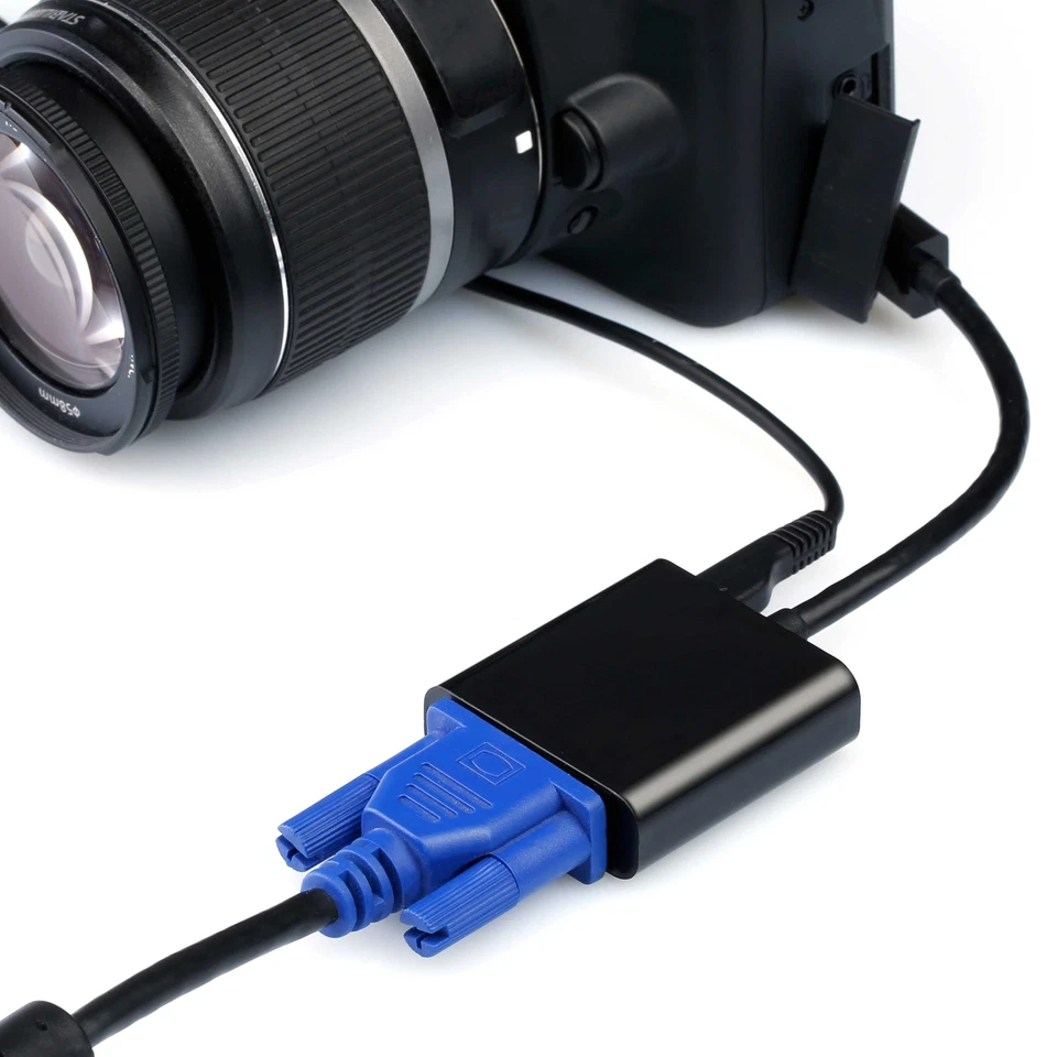 CSL Full HD Mini HDMI auf VGA Adapter inkl. Audio-Übertragung Mini HDMI to VGA - Bild 4 von 4