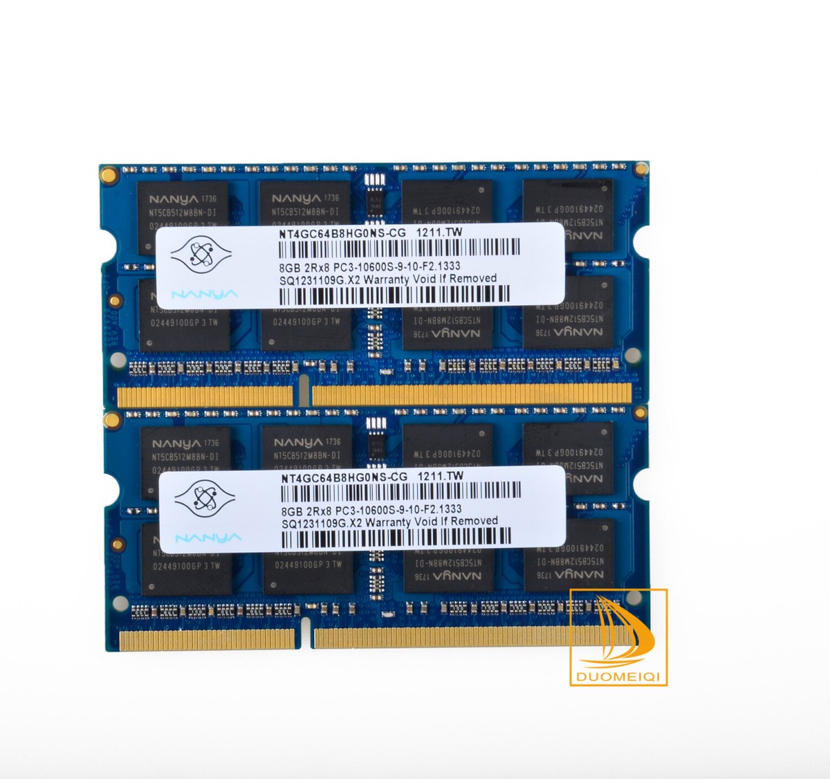 Kit RAM 8 Go (2x4 Go) DDR3 1333 MHz PC3-10600S SODIMM Nanya - Pour Ordinateur Portable - Ouvert Jamais Utilisé