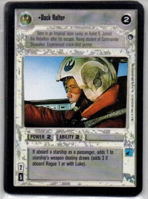 Decipher Star Wars CCG Hoth Edition Dack Ralter (Rogue 1) Rare Nr Mint
