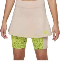 NIKE DRI-FIT 2-IN-1 TRAINING SKORT SKIRT GIRLS - Size XL - DO7115-126