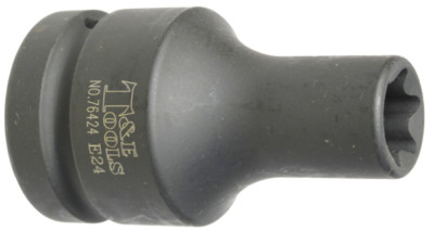 E24 x 1" Drive Female Torx Impact Socket T&E Tools 76424 | eBay Australia