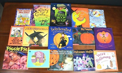 Set 15 PB Picture Books about Halloween Monsters Ghosts Pumpkins Witches L7