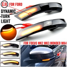 For Ford Focus MK2 MK3 Dynamic LED Wing Mirror Turn Signal Indicator Smoked