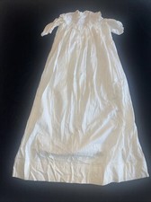 ANTIQUE CHRISTENING GOWN DRESS BABY Victorian EMBROIDERY VINTAGE Hand Sewn