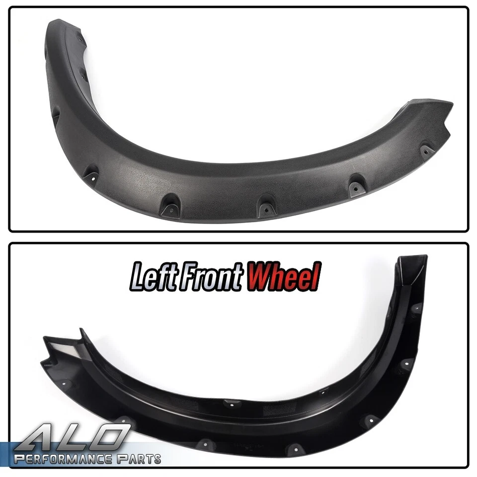 Fit For 2009-2023 Dodge Ram 1500 / Classic Pocket Rivet Bolt On Fender Flares - Image 3 of 4