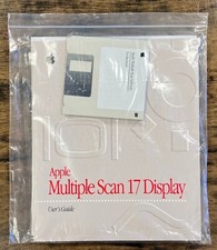 Apple Multiple Scan 17 Display User's Guide  Disk - VINTAGE COLLECTIBLE