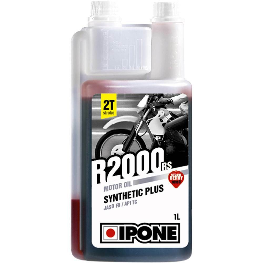 OLIO IPONE 2T R2000 RS SEMI-SINTETICO SENTORE FRAGOLA  (BARATTOLO DA 1 LITRO)