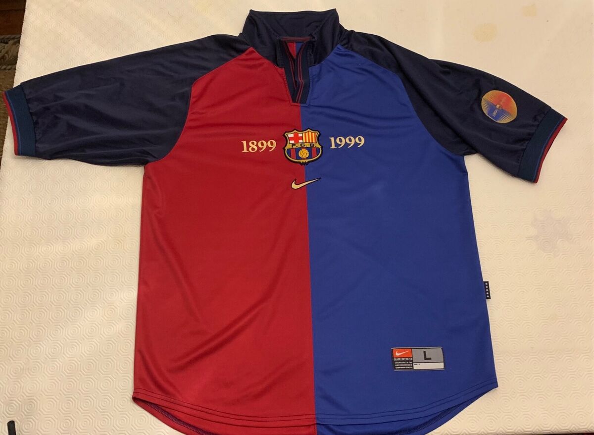 Rare FC Barcelona 1999 Centenary Shirt - Luís Figo #7 Rare FC Barcelona 1999 Centenary Shirt - Luís Figo #7