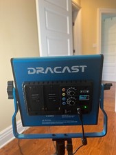 Set of 2 Dracast DRSP-500BN S Series LED Light Panel w/power supply and cases