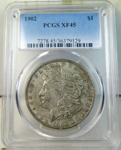 1902 Morgan dollar PCGS XF45 *VAM 4 doubled ear TOP100* BR