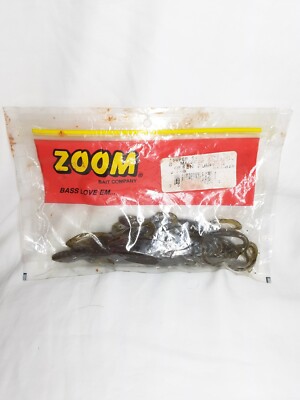 ZOOM Super Salt Plus 8''Magnum Lizard Green Pumpkin 6 Pack 633-025