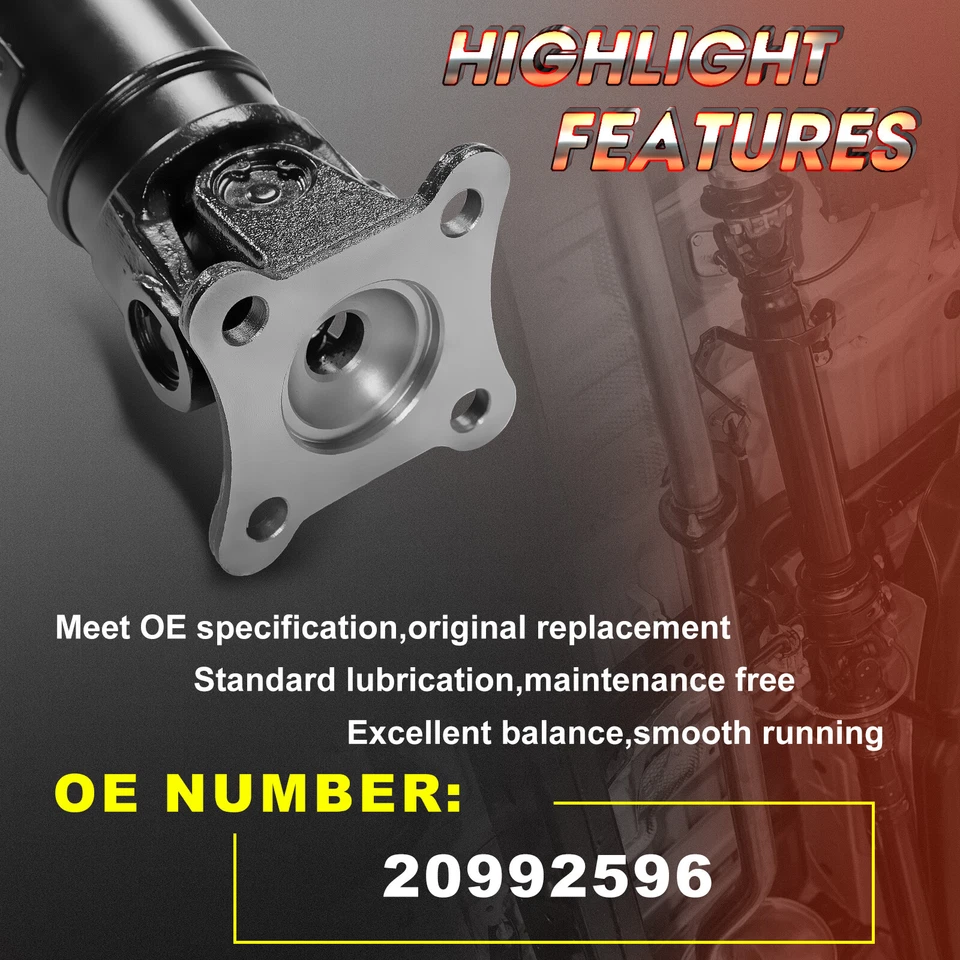 Rear Driveshaft Prop Shaft Assy For Chevrolet Equinox GMC Terrain AWD 2.4L L4 Foto 3 de 4