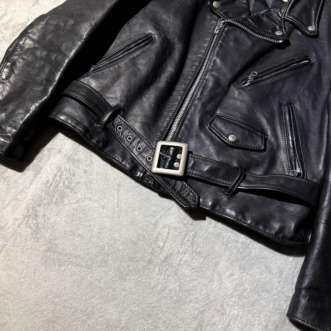Schott Perfecto Double Leather Riders Jacket Size 44 Made in Schott Perfecto Double Leather Riders Jacket Size 44 Made in