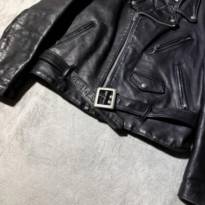 Schott Perfecto Double Leather Riders Jacket Size 44 Made in