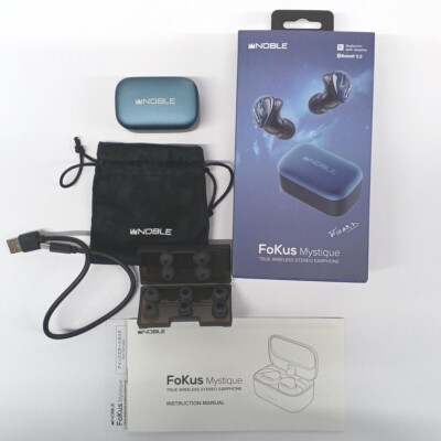 Noble Audio Japan FoKus Mystique Wireless Earphones Bluetooth Used 