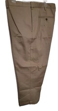 Lands' End Men's TRADITIONAL FIT Flat FRONT Chino Pants 40 KHAKI. New