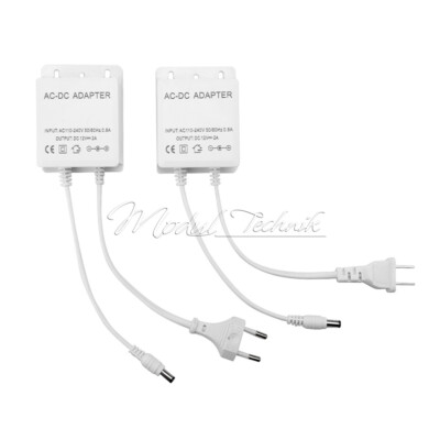 AC100-240V to DC12V2A Outdoor Power Supply LED Strip Light Camera Power Adapter