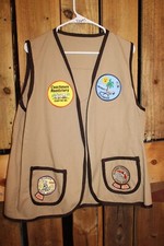 Coachman One Size Camping Men's Adult Vest SEWN on patches