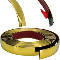 Zierleiste 25Mm X 5M | Gold | Flexibel Selbstklebend | Kontur Leiste Universal